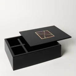 Scatola Cloisonné Laccata Nera