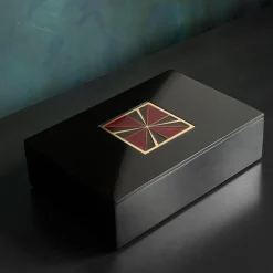 Scatola Cloisonné Laccata Nera