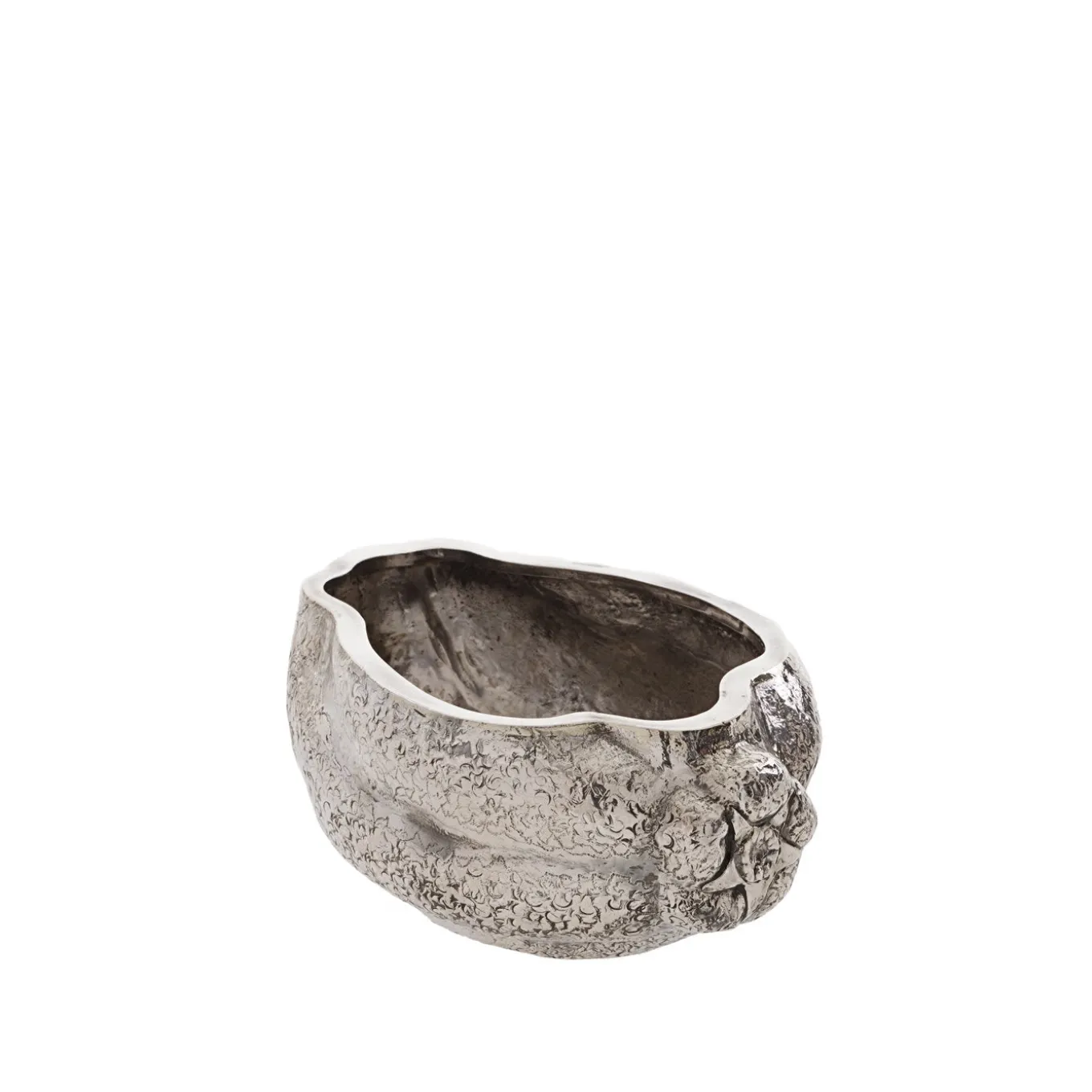 Scatola d'argento con zucca ripiegata