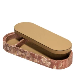 Scatola grande in pelle e marmo Giza #1