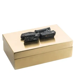 Scatola in Ottone con Pietre di Tormalina