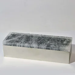 Scatola in ottone di quarzo verde scuro