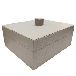 Scatola in pelle Scuretto in sabbia