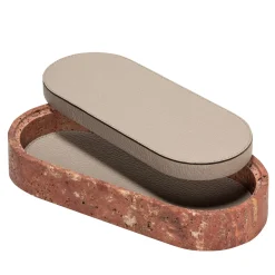 Scatola media in pelle e marmo Giza #1