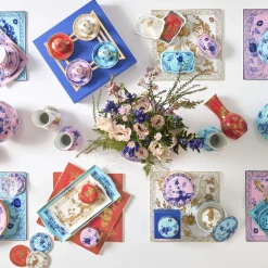 Scatola Portaoggetti Grande Rotonda Oriente Italiano Iris