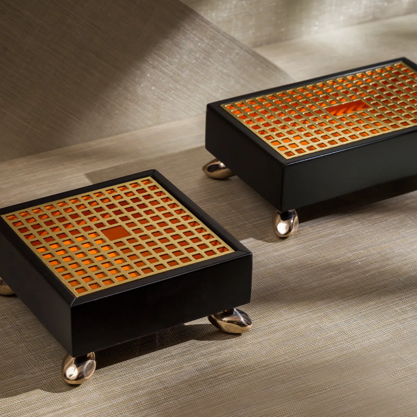 Scatola quadrata Limbos marrone scuro