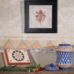 Scatola rettangolare fiorentina verde