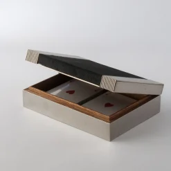 Scatola rettangolare nera Galucharme di Nino Basso