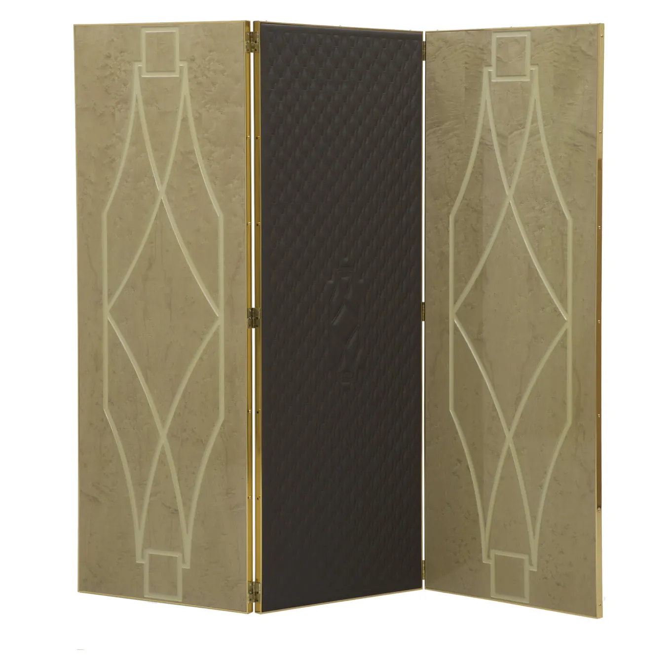 Schermo in legno beige Gerard