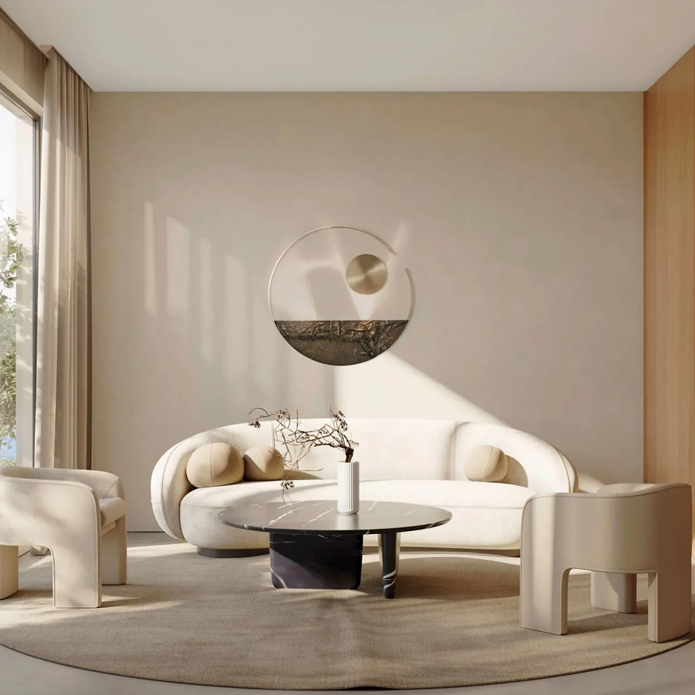 Scighera Vun Scultura luminosa di Isacco Brioschi