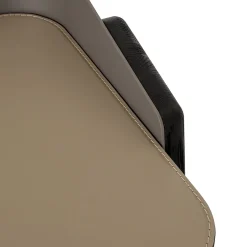 Scrittoio Bavero in Metallo Champagne Beige e Legno di Rovere