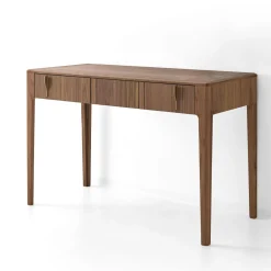 Scrivania Domino a 1 cassetto in noce canaletto