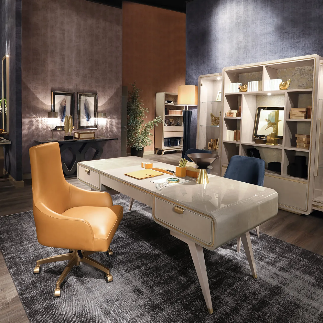 Scrivania Hanami Urban Chic in Legno Champagne Perlato