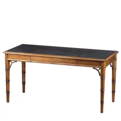 Scrivania in bambù in stile Chippendale