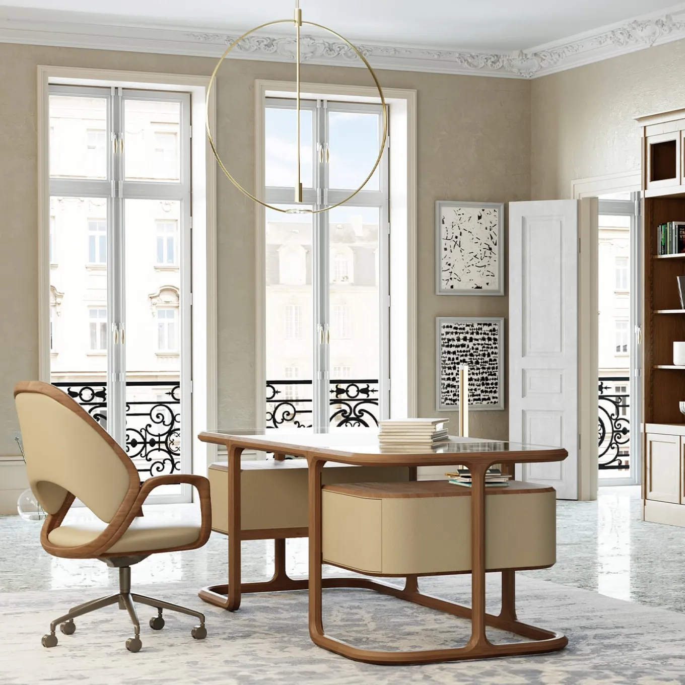 Scrivania Isabel 2 lati di Libero Rutilo