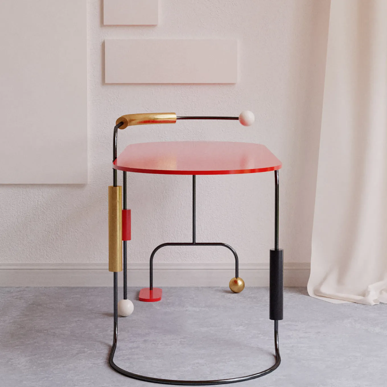 Scrivania policroma Morse