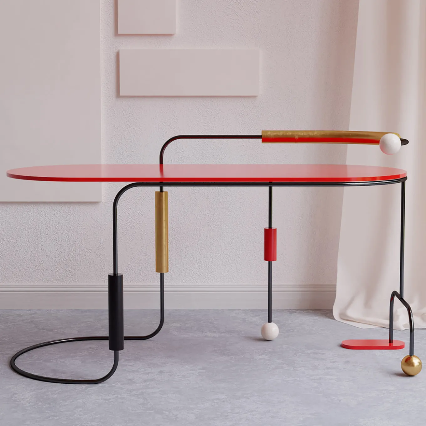 Scrivania policroma Morse