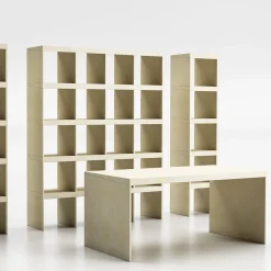 Scrivania rettangolare Prospettive in pietra di Gumdesign