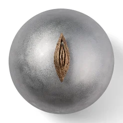 Scultura a muto La Papessa Alluminio Argento