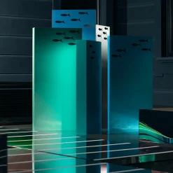 Scultura blu Bosco D'Acqua alta 160 cm