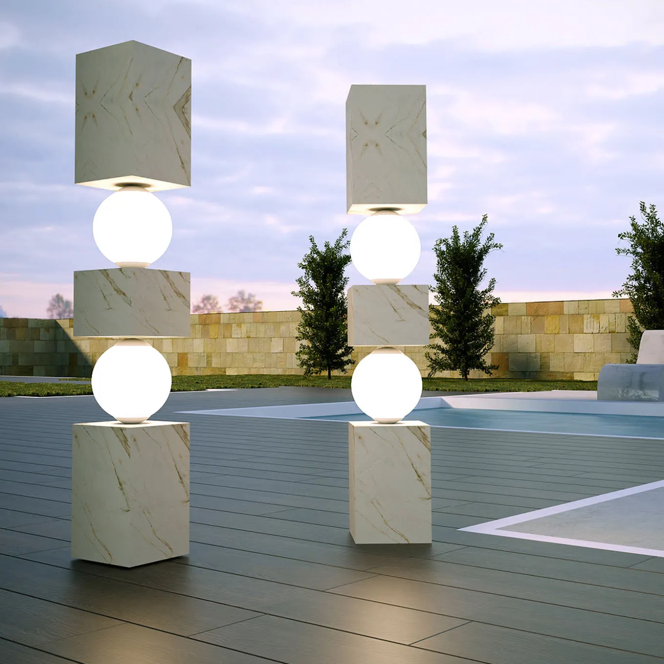 Scultura CS Totem Calacatta