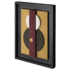 Scultura decorativa da parete Tabou con cornice nera #1