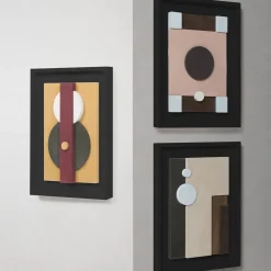 Scultura decorativa da parete Tabou con cornice nera #1