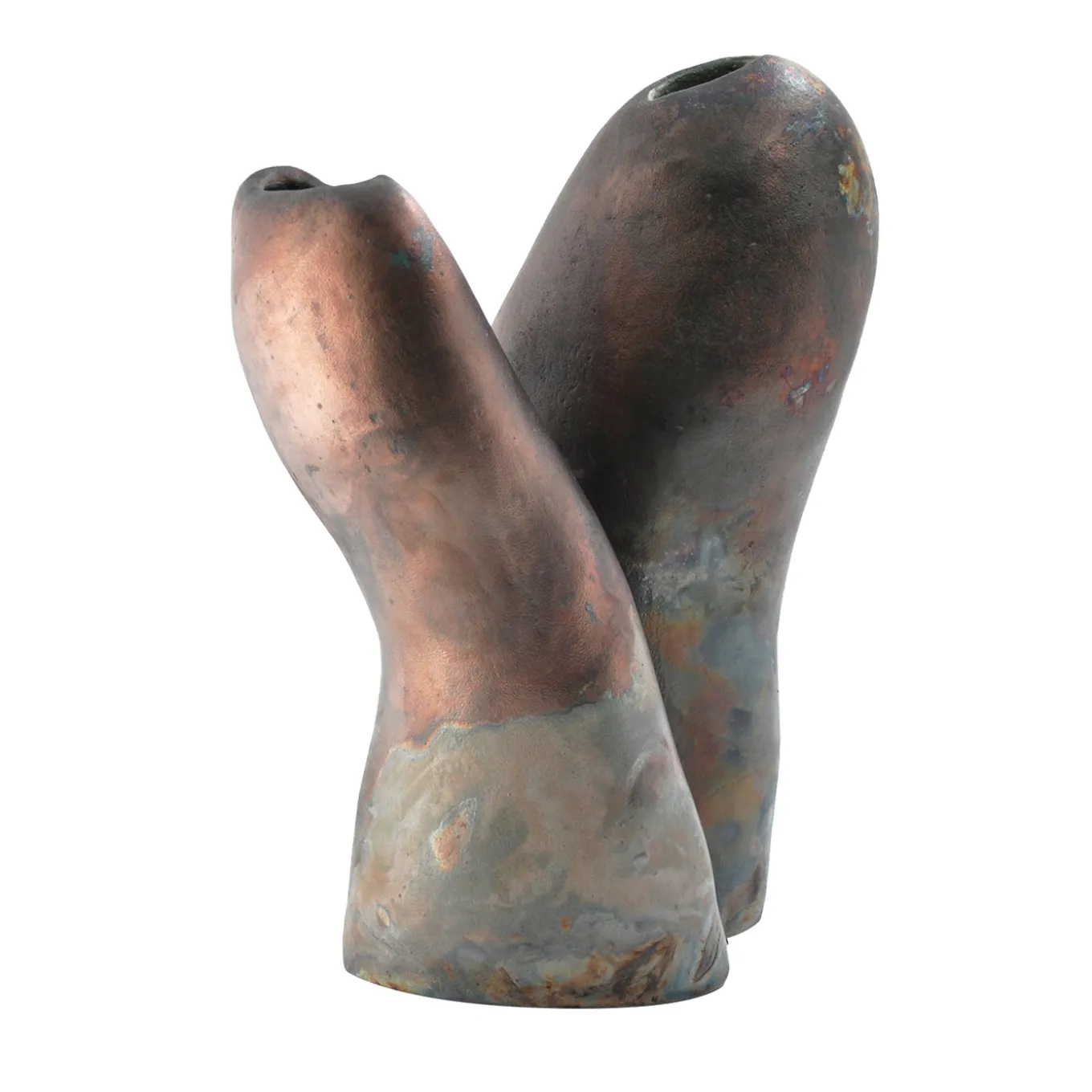 Scultura Decorativa in Ceramica Intreccio Silente di Nino Basso