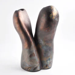 Scultura Decorativa in Ceramica Intreccio Silente di Nino Basso