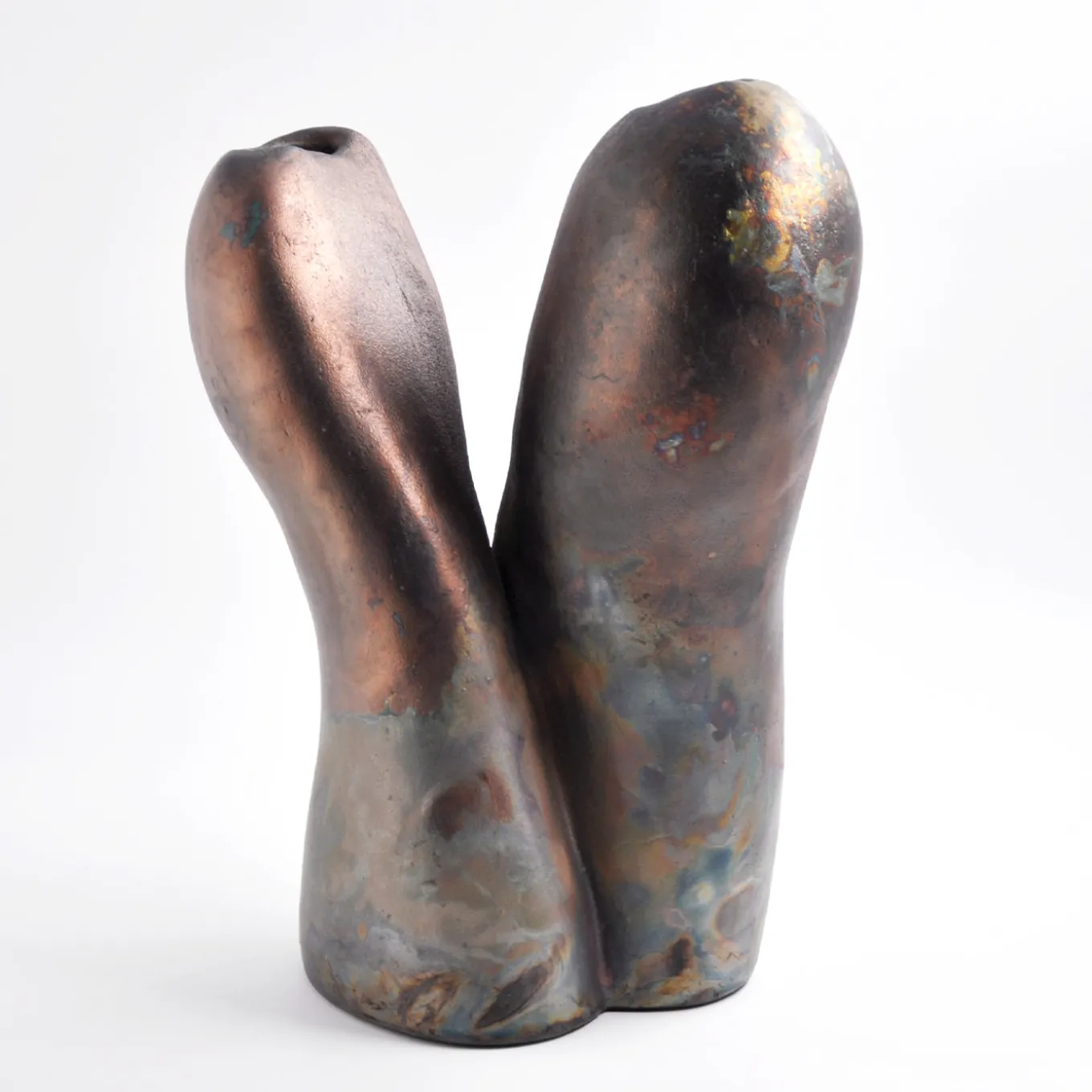 Scultura Decorativa in Ceramica Intreccio Silente di Nino Basso