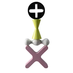 Scultura Decorativa Totem Nera Verde Bianca e Rosa di Karim Rashid