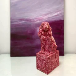 Scultura di Cocker Rosso