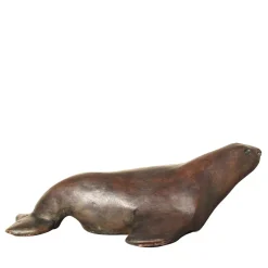 Scultura di foca color bronzo