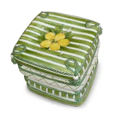 Scultura di seduta verde a 4 cuscini