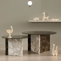 Scultura di struzzo Safari Travertino