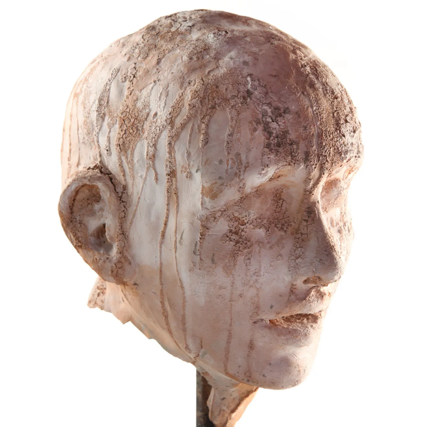 Scultura di testa inquieta