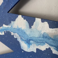 Scultura Galaxy in alluminio Morsa