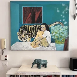 Scultura in bronzo di elefante africano