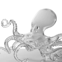 Scultura in vetro soffiato a mano Polpo