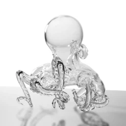 Scultura in vetro soffiato a mano Polpo