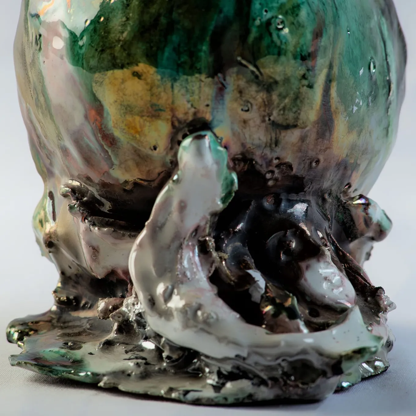 Scultura policroma La Sirenetta E Il Tempo