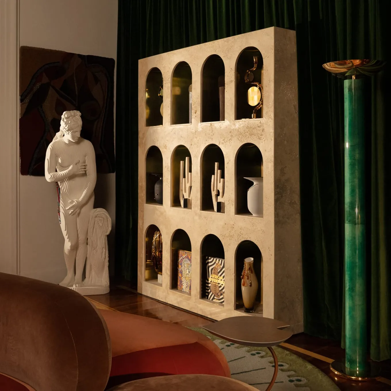 Scultura Venere Capitolina Colorata