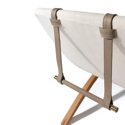 Sdraio da esterno Foil in Tessuto bianco con cuscino