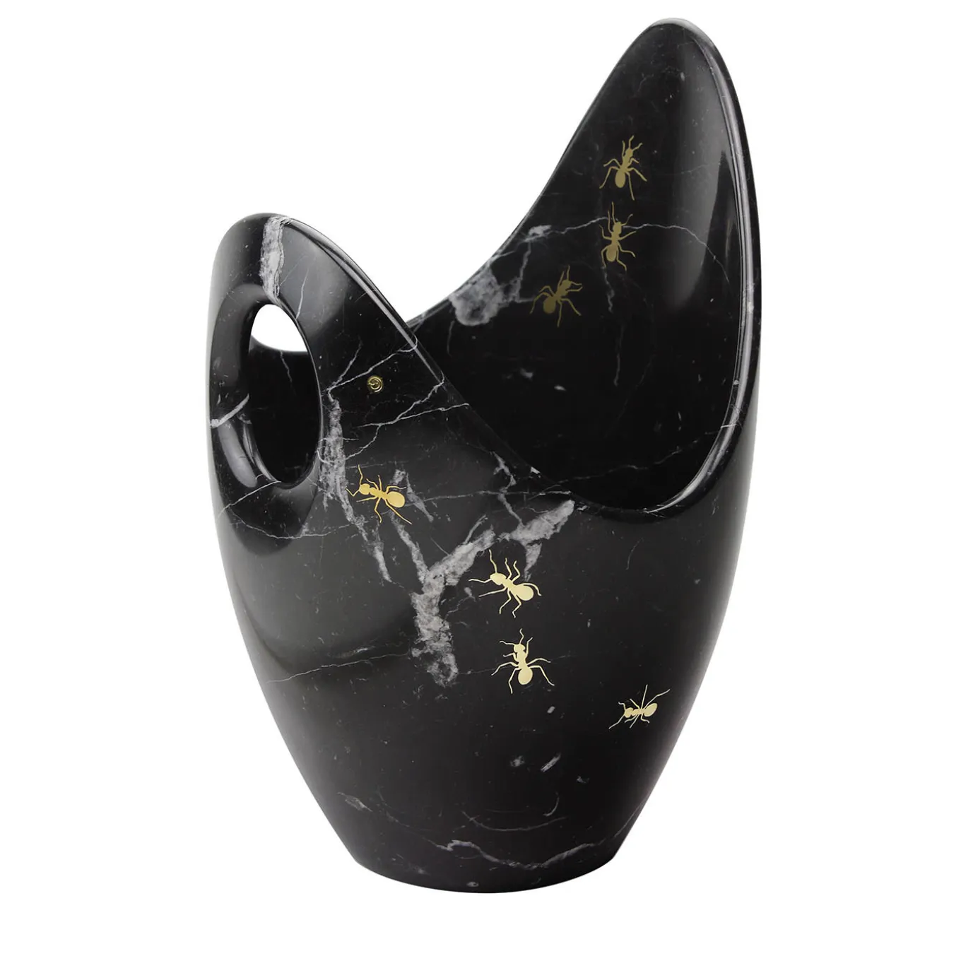 Secchiello da Champagne con formiche in Marmo di Marquinia