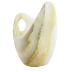 Secchiello da champagne in onice bianco