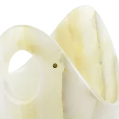 Secchiello da champagne in onice bianco