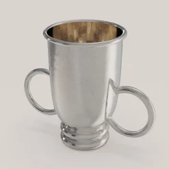 Secchiello per vino piccolo Echo V1 in peltro argentato