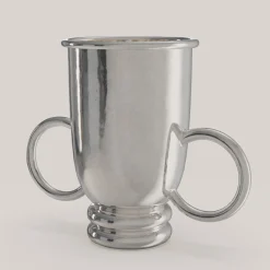 Secchiello per vino piccolo Echo V1 in peltro argentato