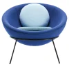 Sedia a scodella di Bardi Nuance blu lucido