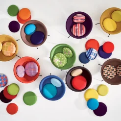 Sedia a scodella di Bardi Nuance blu lucido